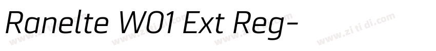 Ranelte W01 Ext Reg字体转换